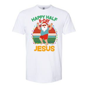 Happy Half B-Day Jesus Christmas In July Softstyle® CVC T-Shirt