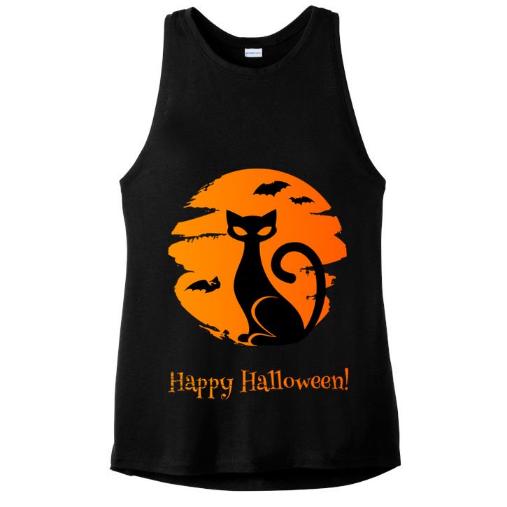Happy Halloween Cat Ladies PosiCharge Tri-Blend Wicking Tank