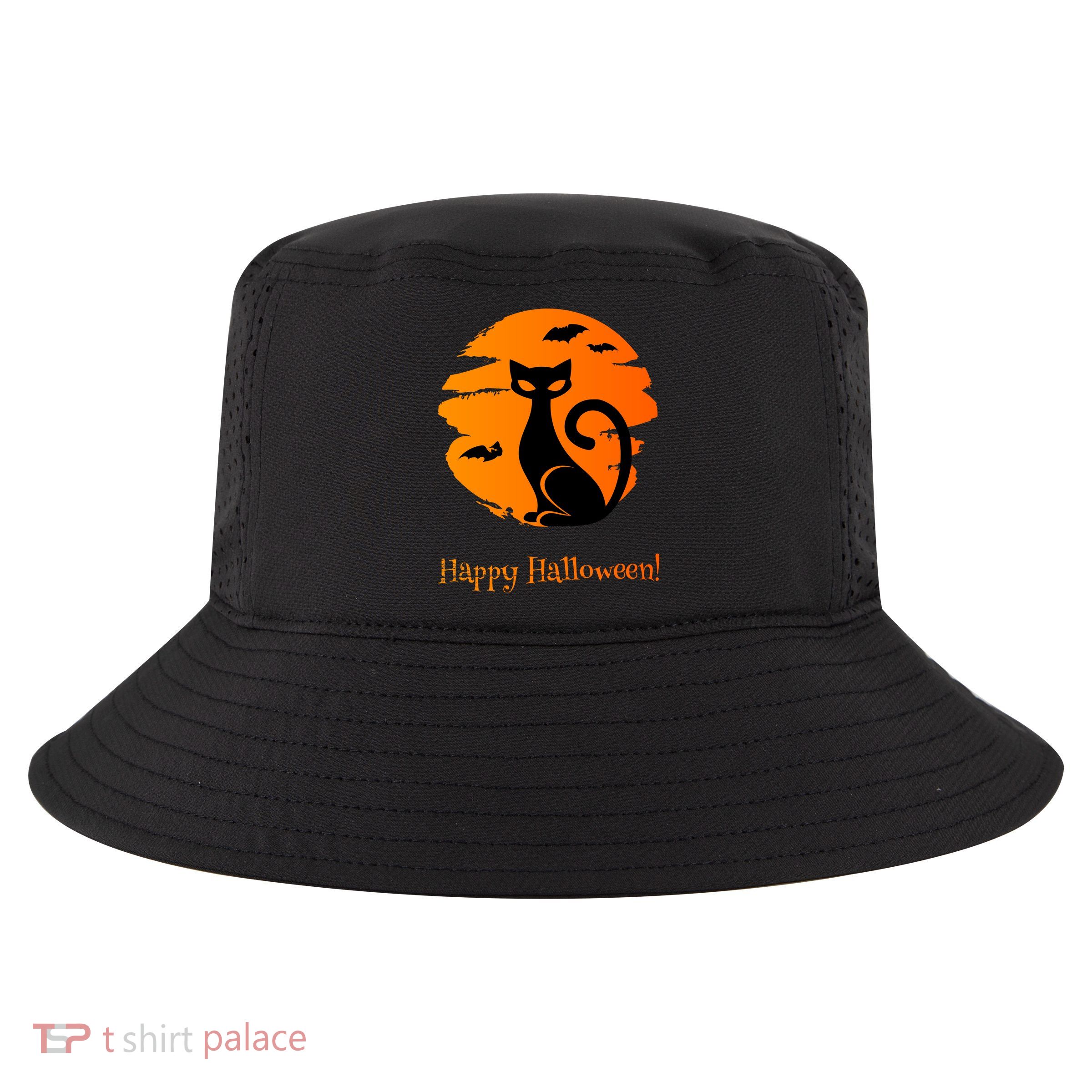 Happy Halloween Cat Cool Comfort Performance Bucket Hat