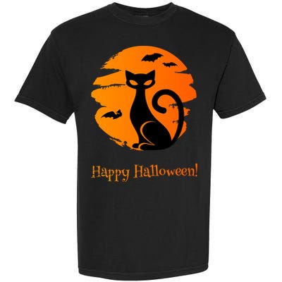 Happy Halloween Cat Garment-Dyed Heavyweight T-Shirt