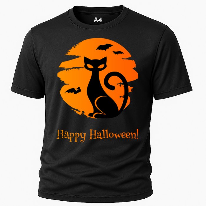 Happy Halloween Cat Cooling Performance Crew T-Shirt