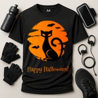 Happy Halloween Cat Cooling Performance Crew T-Shirt