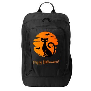 Happy Halloween Cat City Backpack