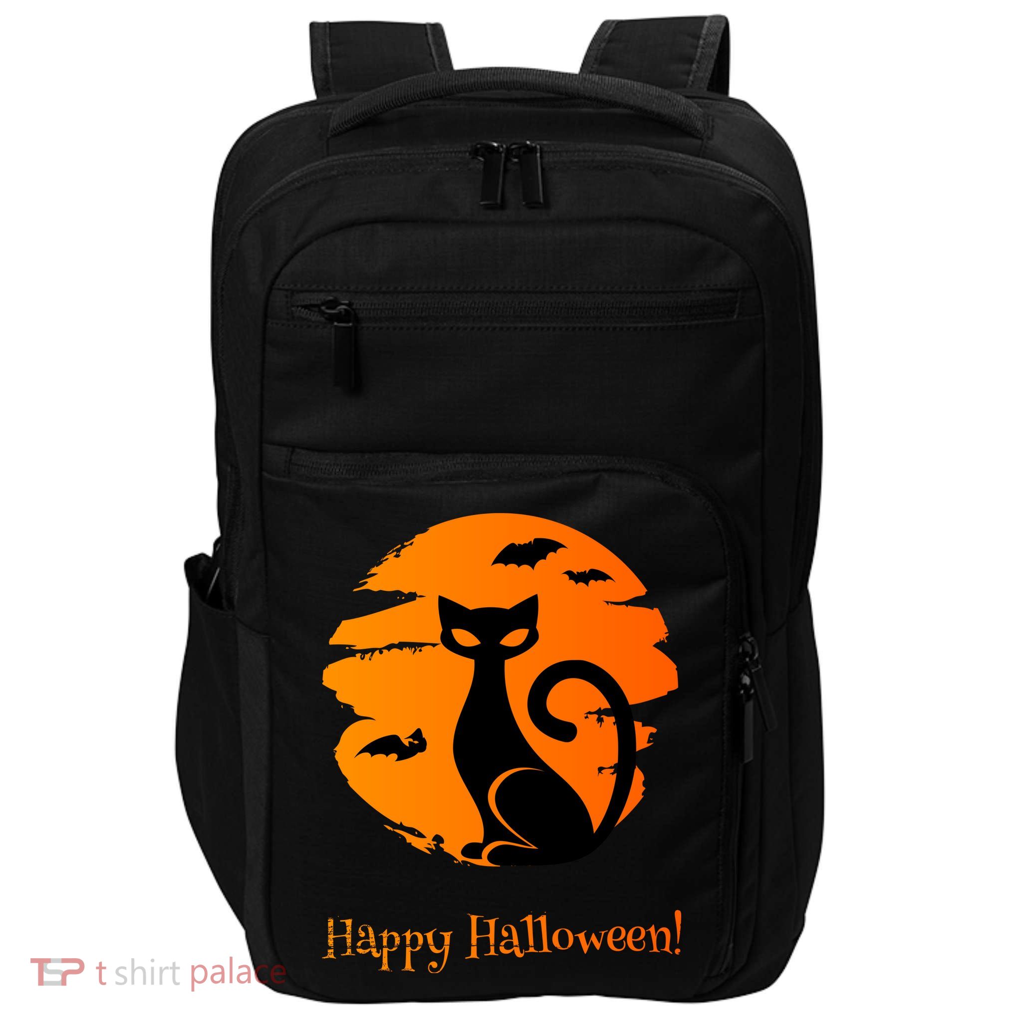 Happy Halloween Cat Impact Tech Backpack