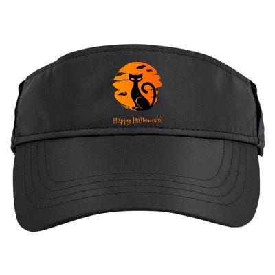 Happy Halloween Cat Adult Drive Performance Visor