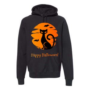 Happy Halloween Cat Premium Hoodie