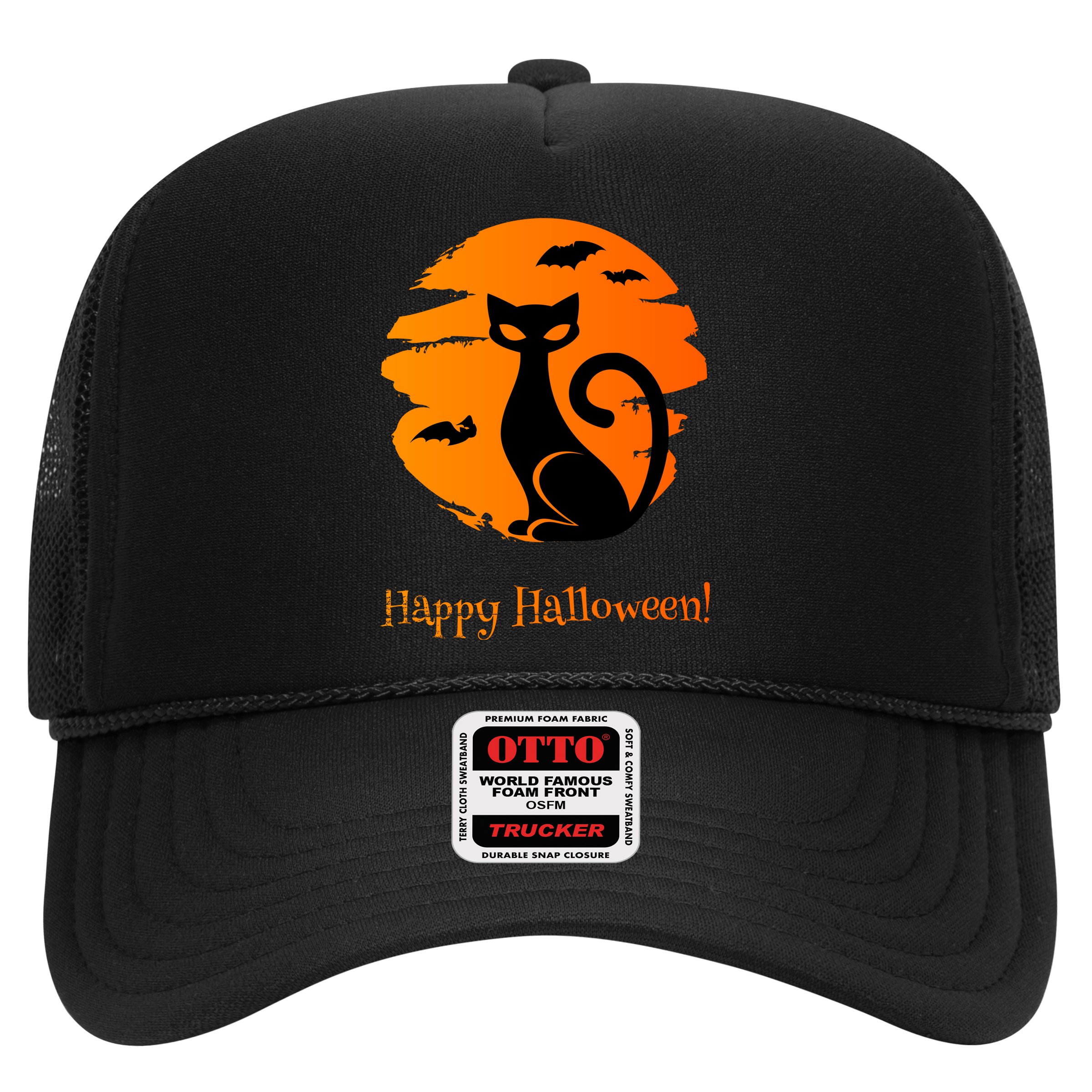 Happy Halloween Cat Hat