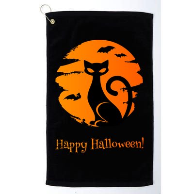 Happy Halloween Cat Golf Towel