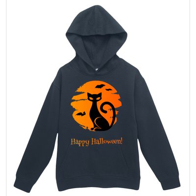 Happy Halloween Cat Urban Pullover Hoodie