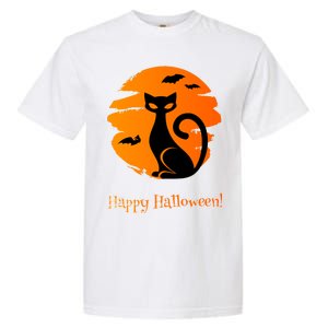 Happy Halloween Cat Garment-Dyed Heavyweight T-Shirt