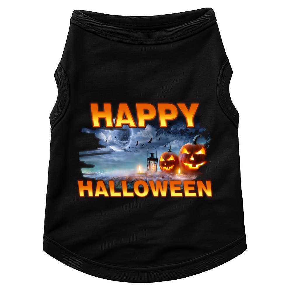 Happy Halloween Creepy Pumpkin Show Doggie Tank