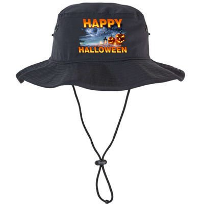 Happy Halloween Creepy Pumpkin Show Legacy Cool Fit Booney Bucket Hat