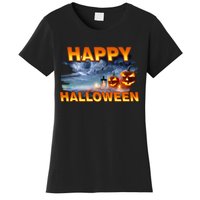 Happy Halloween Creepy Pumpkin Show Women's T-Shirt