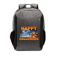 Happy Halloween Creepy Pumpkin Show Vector Backpack