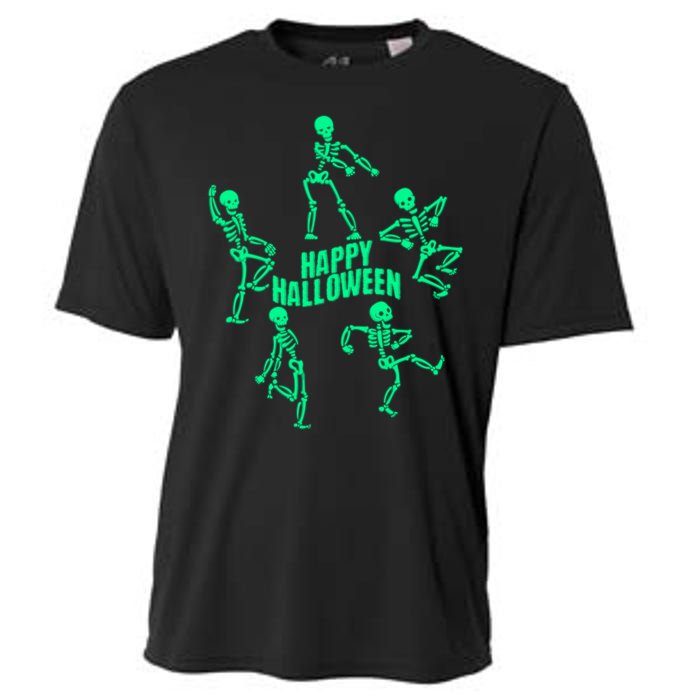 Happy Halloween Dancing Skeletons Cooling Performance Crew T-Shirt