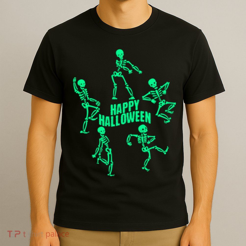 Happy Halloween Dancing Skeletons T-Shirt