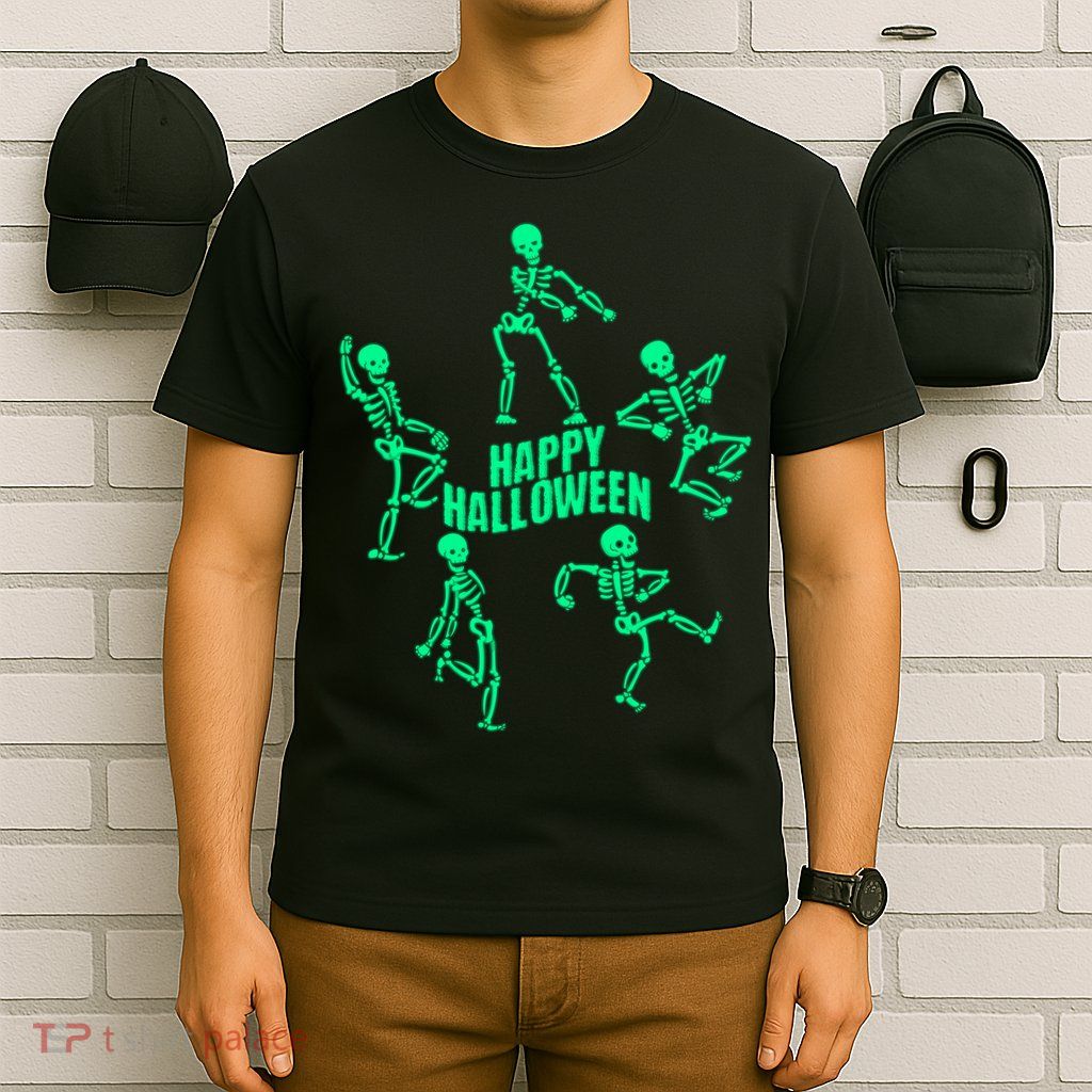 Happy Halloween Dancing Skeletons T-Shirt