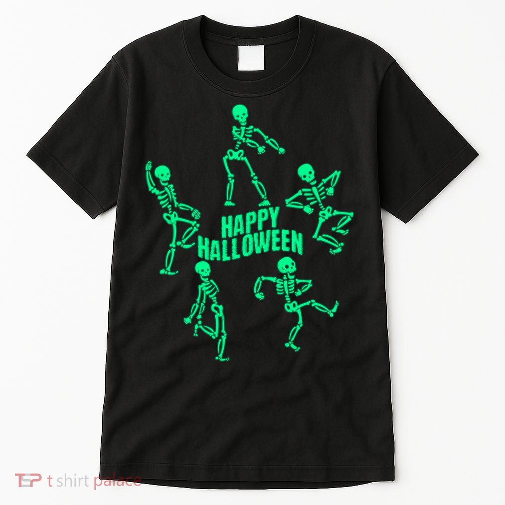 Happy Halloween Dancing Skeletons Tall T-Shirt