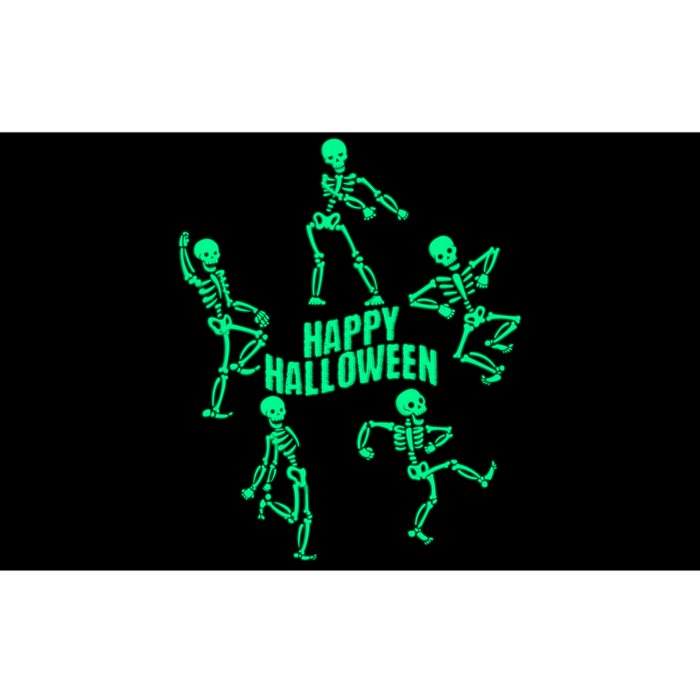 Happy Halloween Dancing Skeletons Bumper Sticker