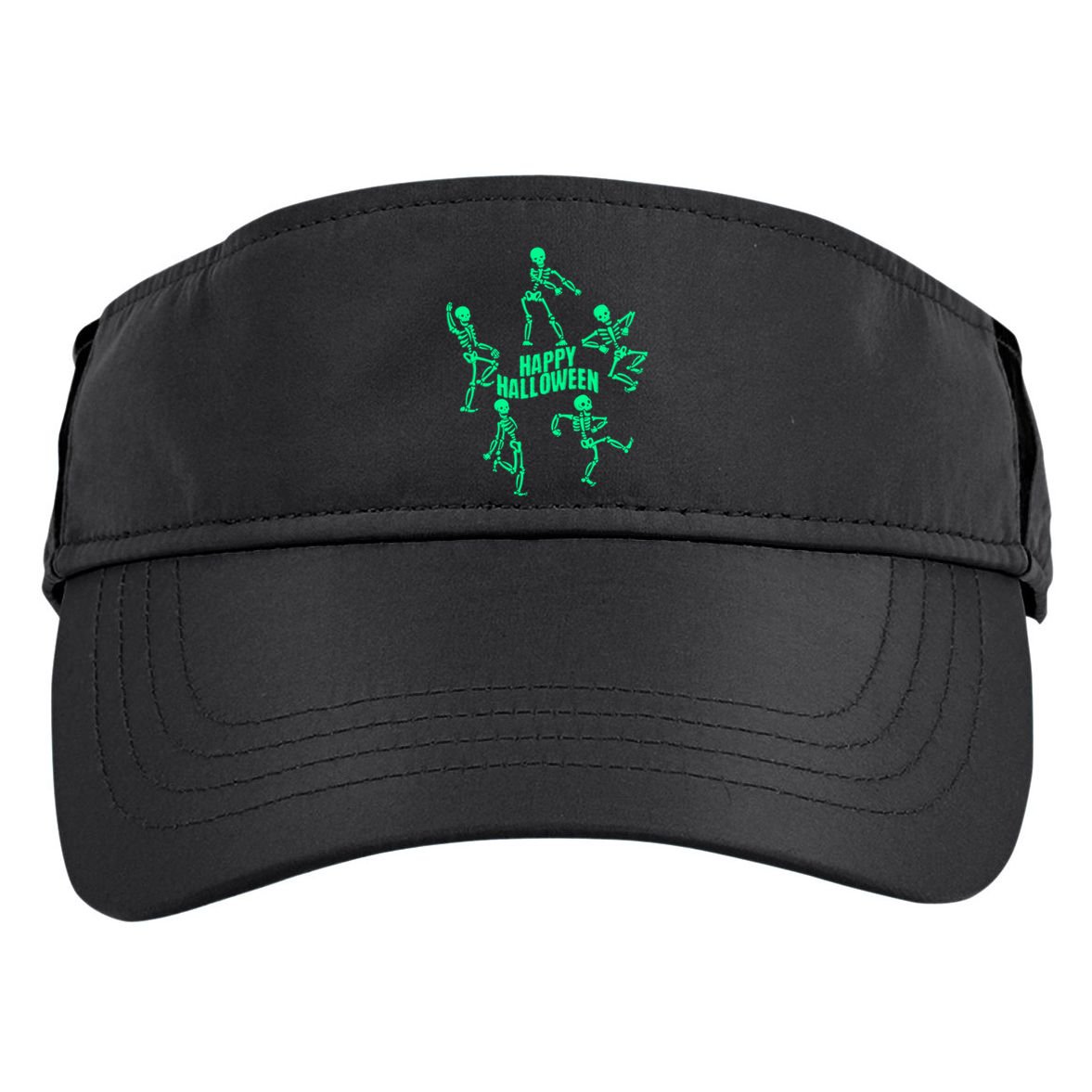 Happy Halloween Dancing Skeletons Adult Drive Performance Visor