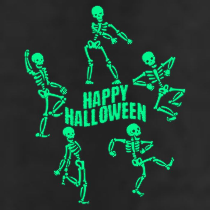 Happy Halloween Dancing Skeletons Adult Drive Performance Visor
