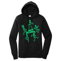 Happy Halloween Dancing Skeletons Women's Pullover Hoodie