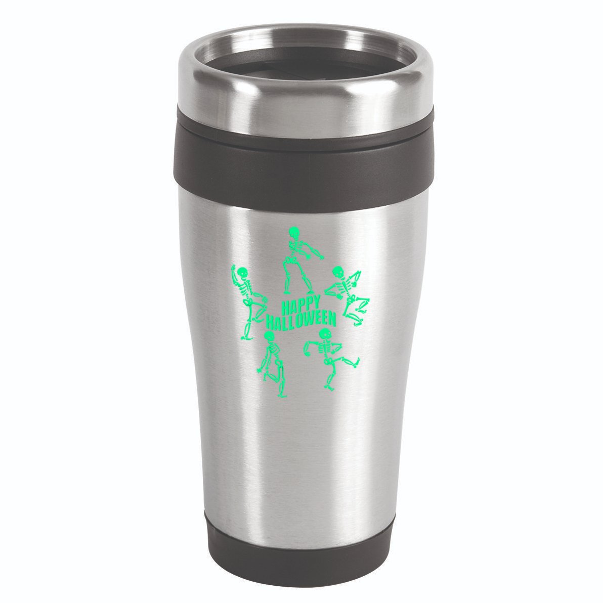 Happy Halloween Dancing Skeletons 16oz Travel Tumbler