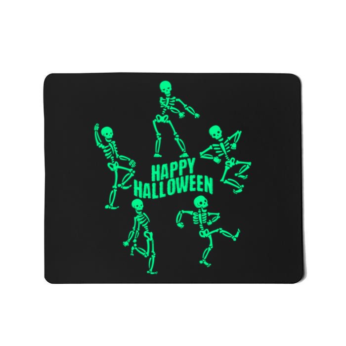 Happy Halloween Dancing Skeletons Mousepad