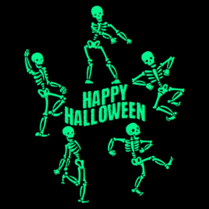Happy Halloween Dancing Skeletons Youth Performance Sprint T-Shirt