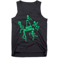 Happy Halloween Dancing Skeletons Tank Top