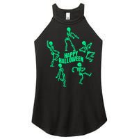 Happy Halloween Dancing Skeletons Women's Perfect Tri Rocker Tank