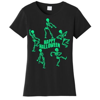 Happy Halloween Dancing Skeletons Women's T-Shirt