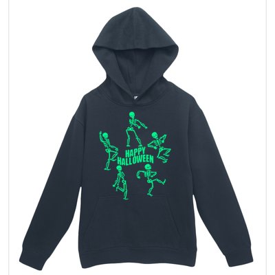 Happy Halloween Dancing Skeletons Urban Pullover Hoodie