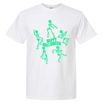 Happy Halloween Dancing Skeletons Garment-Dyed Heavyweight T-Shirt