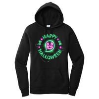 Happy Halloween Neon Sign Women's Pullover Hoodie