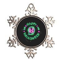 Happy Halloween Neon Sign Metallic Star Ornament