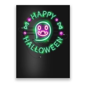 Happy Halloween Neon Sign Poster