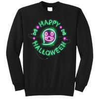 Happy Halloween Neon Sign Tall Sweatshirt