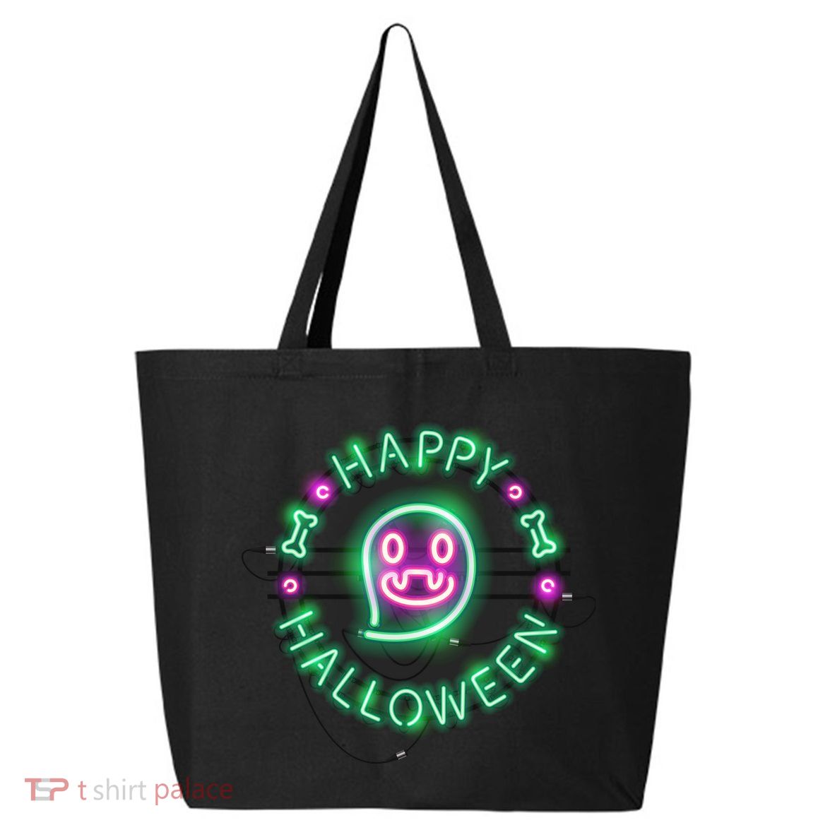 Happy Halloween Neon Sign 25L Jumbo Tote