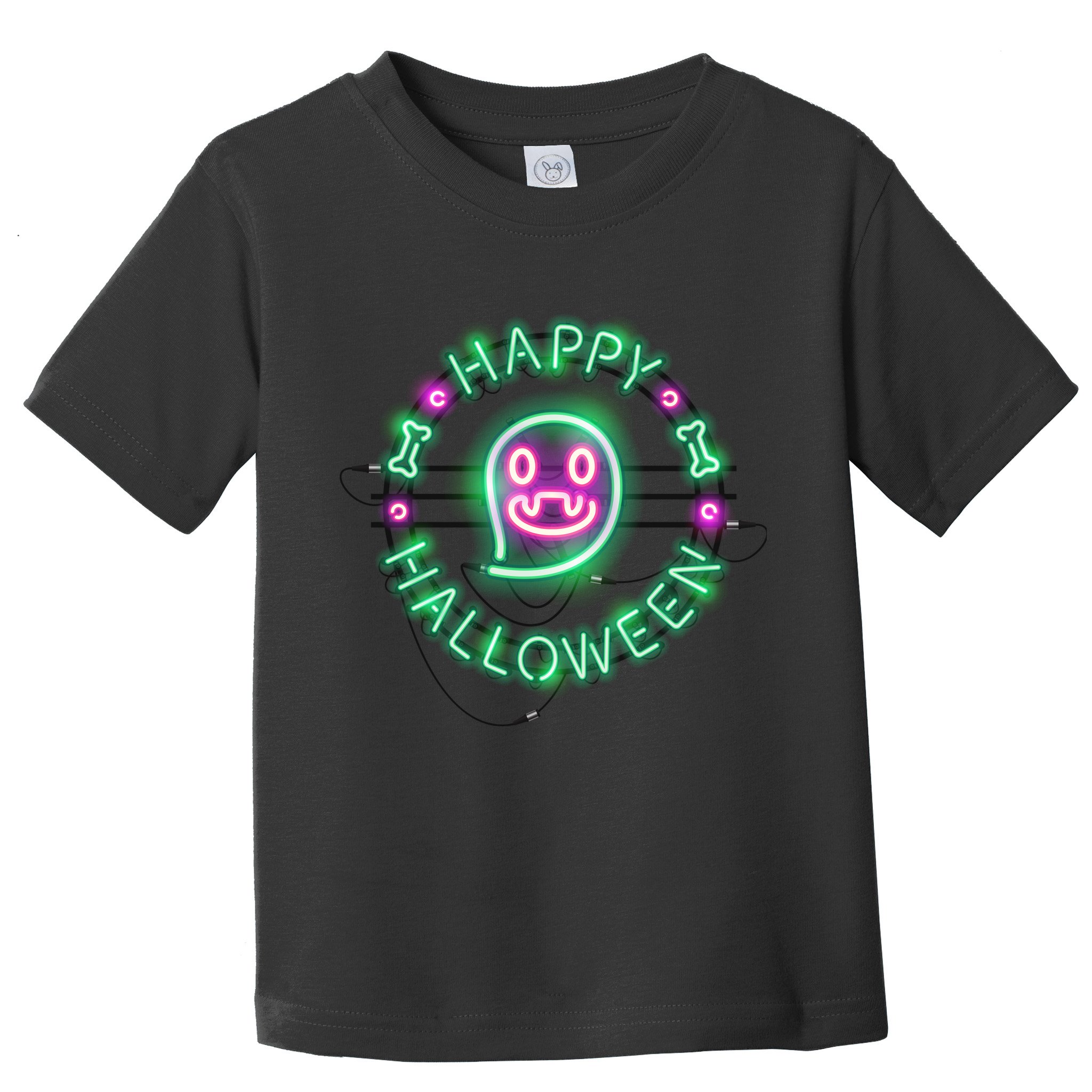Happy Halloween Neon Sign Toddler T-Shirt