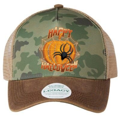 Happy Halloween Spiderweb Pumpkin Legacy Tie Dye Trucker Hat