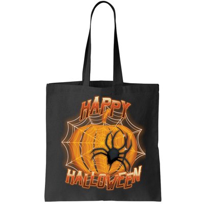 Happy Halloween Spiderweb Pumpkin Bag