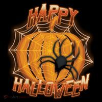 Happy Halloween Spiderweb Pumpkin Kids T-Shirt