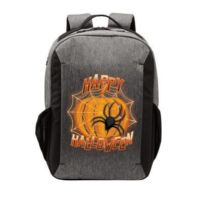 Happy Halloween Spiderweb Pumpkin Vector Backpack
