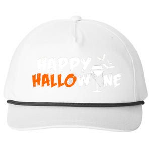 Happy Hallowine Funny Halloween Snapback Five-Panel Rope Hat