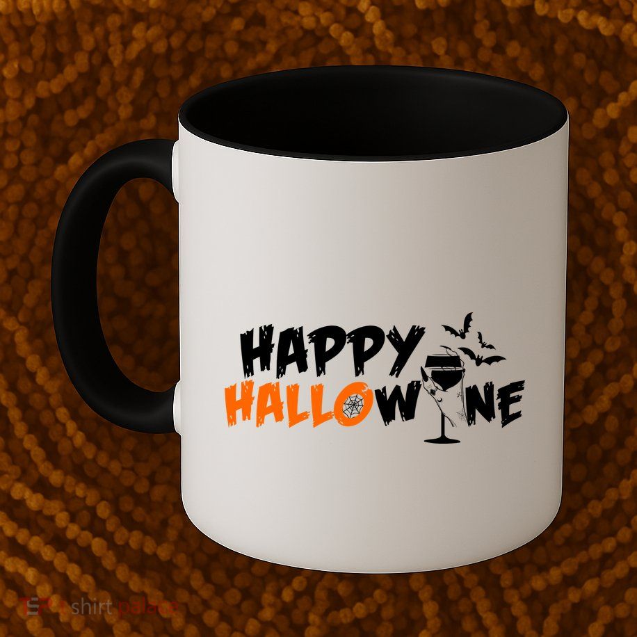 Happy Hallowine Funny Halloween Mug