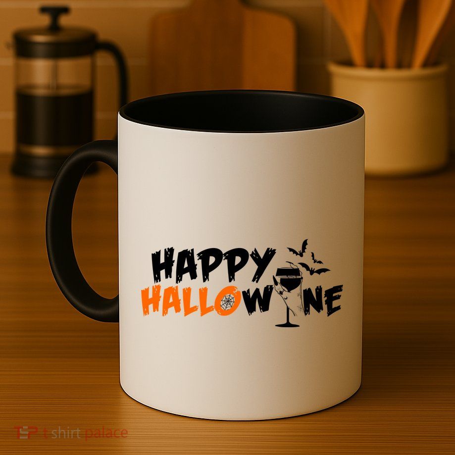 Happy Hallowine Funny Halloween Mug