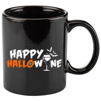 Happy Hallowine Funny Halloween 11oz C Handle Ceramic Mug