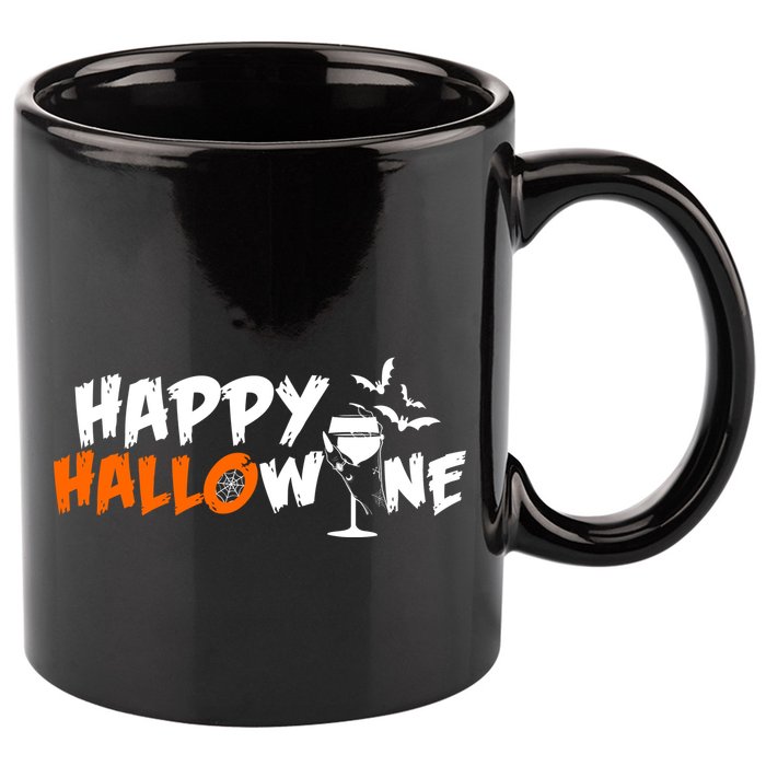 Happy Hallowine Funny Halloween 11oz C Handle Ceramic Mug