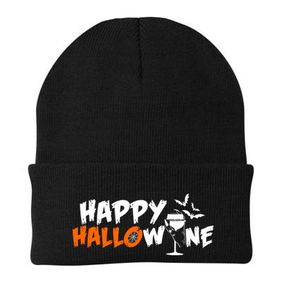 Happy Hallowine Funny Halloween Beanie